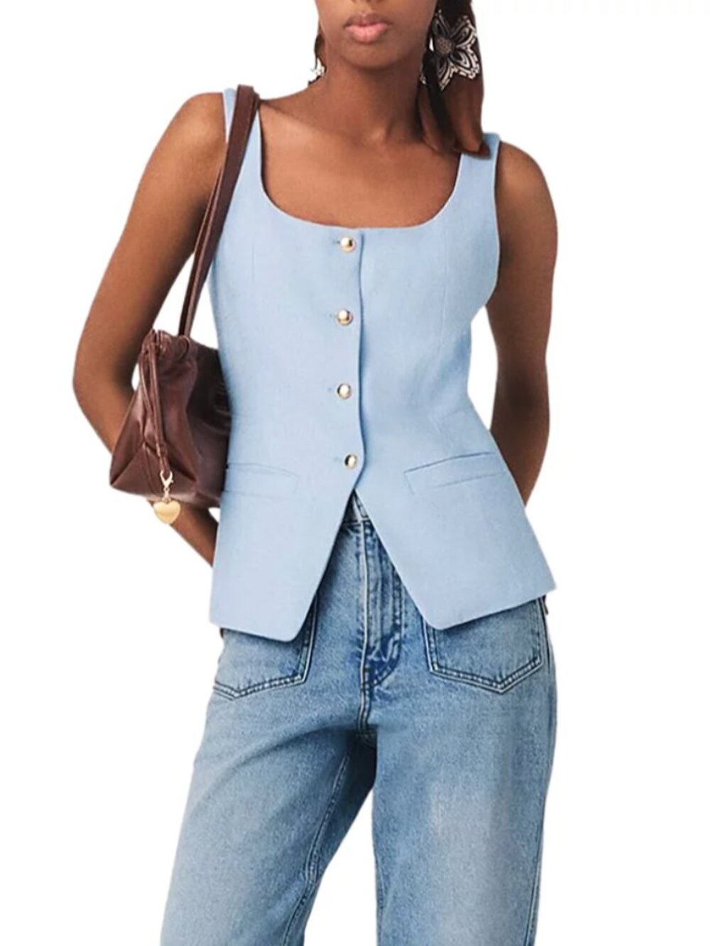 Londibly Sleeveless Tailored Jacket